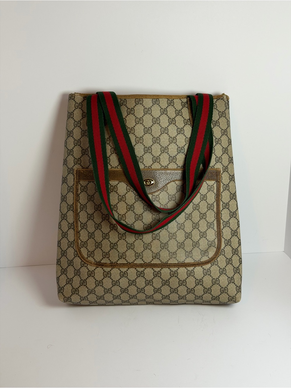 Gucci Sherry Line GG Supreme Canvas Tote Bag